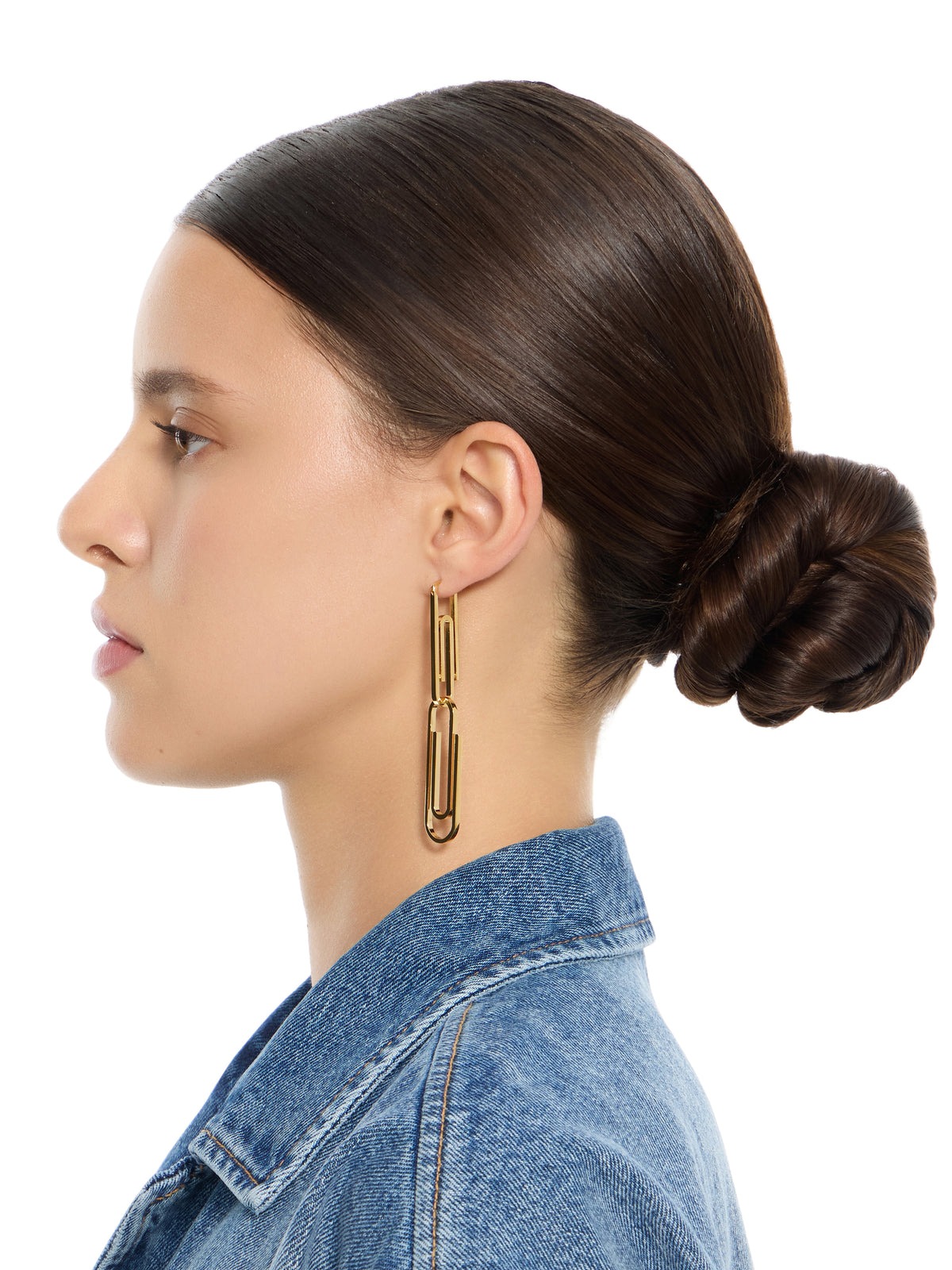 OFF WHITE Paperclip Earrings SILVER OWOD2ABS26MET001