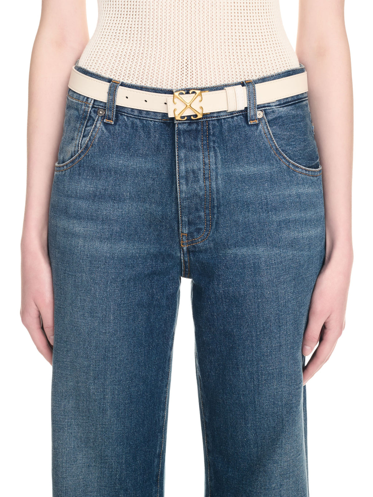 OFF WHITE Arrow Belt 25 WHITE OWRB133C99LEA001