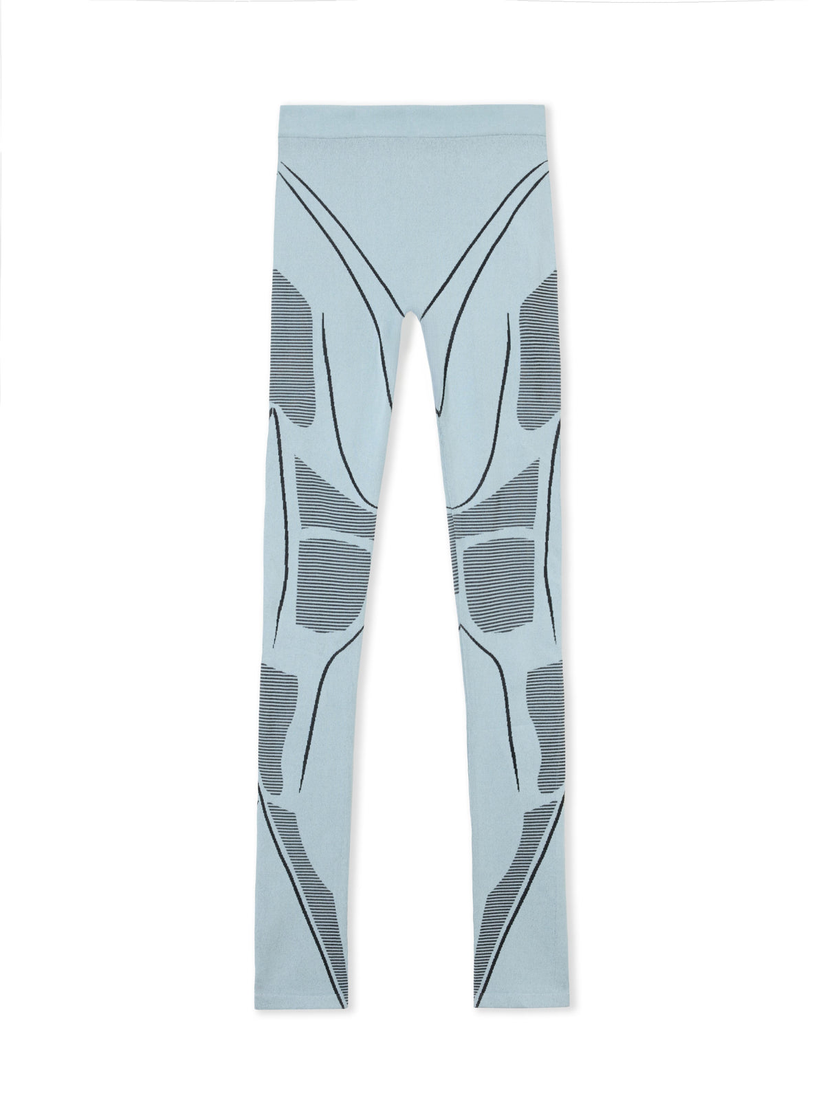 OFF WHITE Seamless Race Pants MISTY BLUE-BLACK OWVG03CW25KNI002