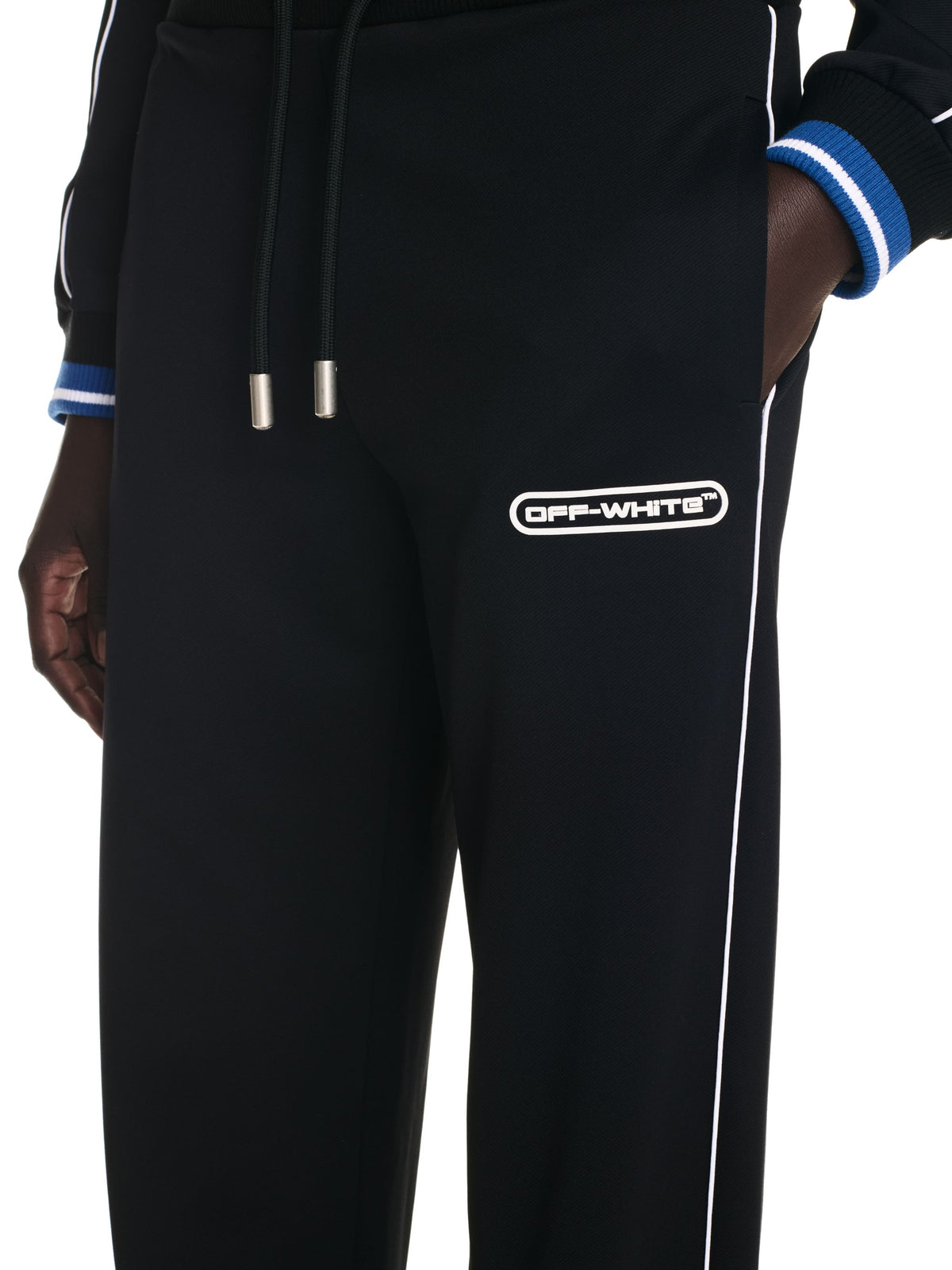OFF WHITE 90S Logo Track Pants BLACK OWVI011F24FAB001