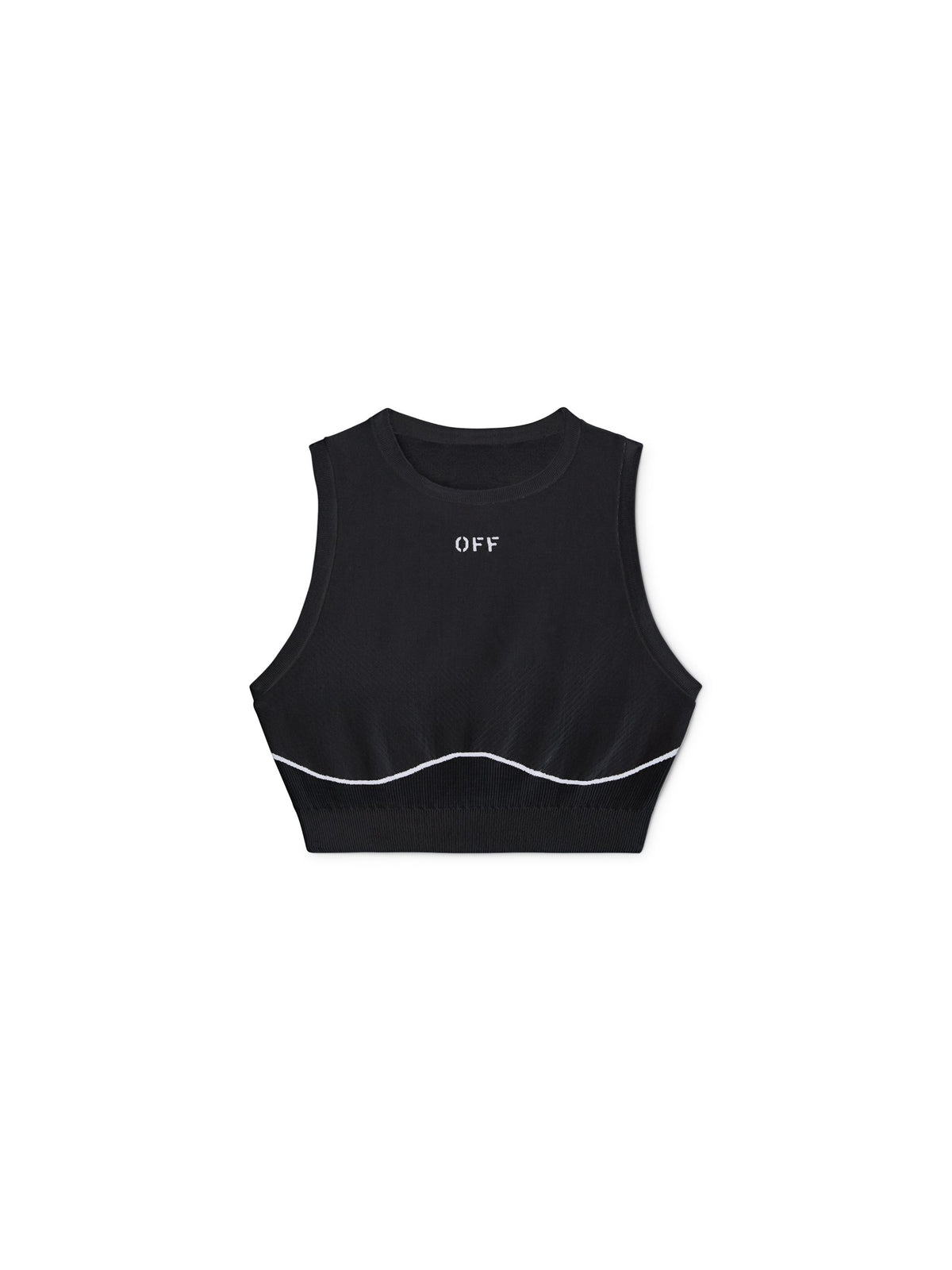 OFF WHITE OFF STAMP SEAMLESS TOP BLACK OWVO05AC99KNI002