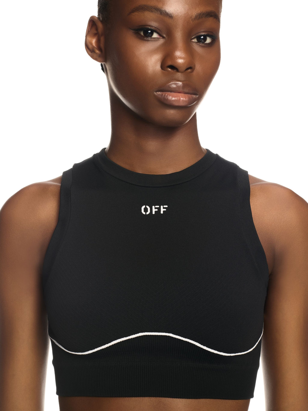 OFF WHITE OFF STAMP SEAMLESS TOP BLACK OWVO05AC99KNI002