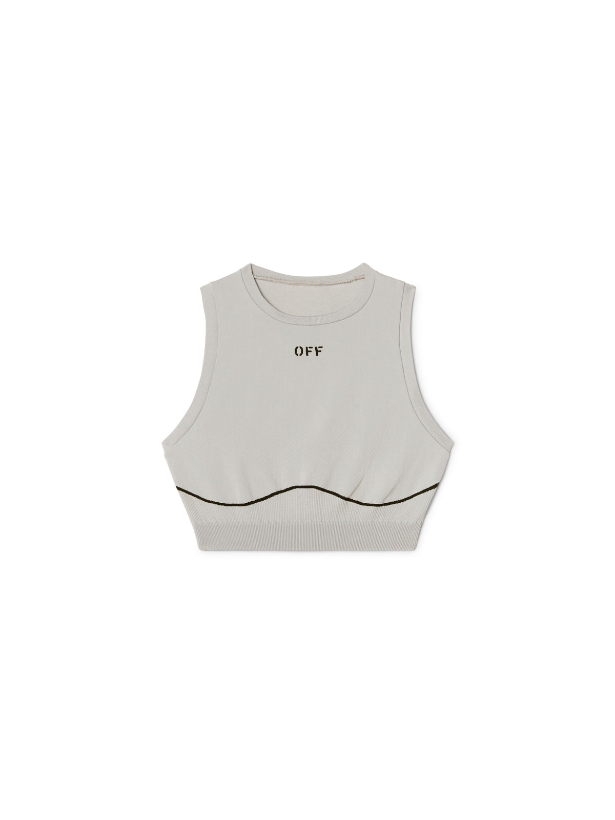 Gray Stamp Seamless Top