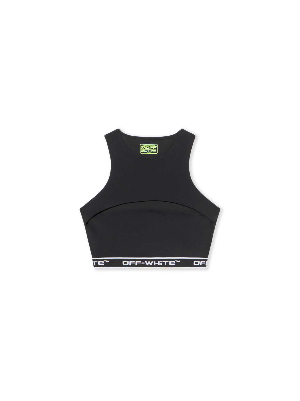 OFF WHITE Logoband Cut Out Top BLACK - FUCHSIA OWVO05JF25JER001
