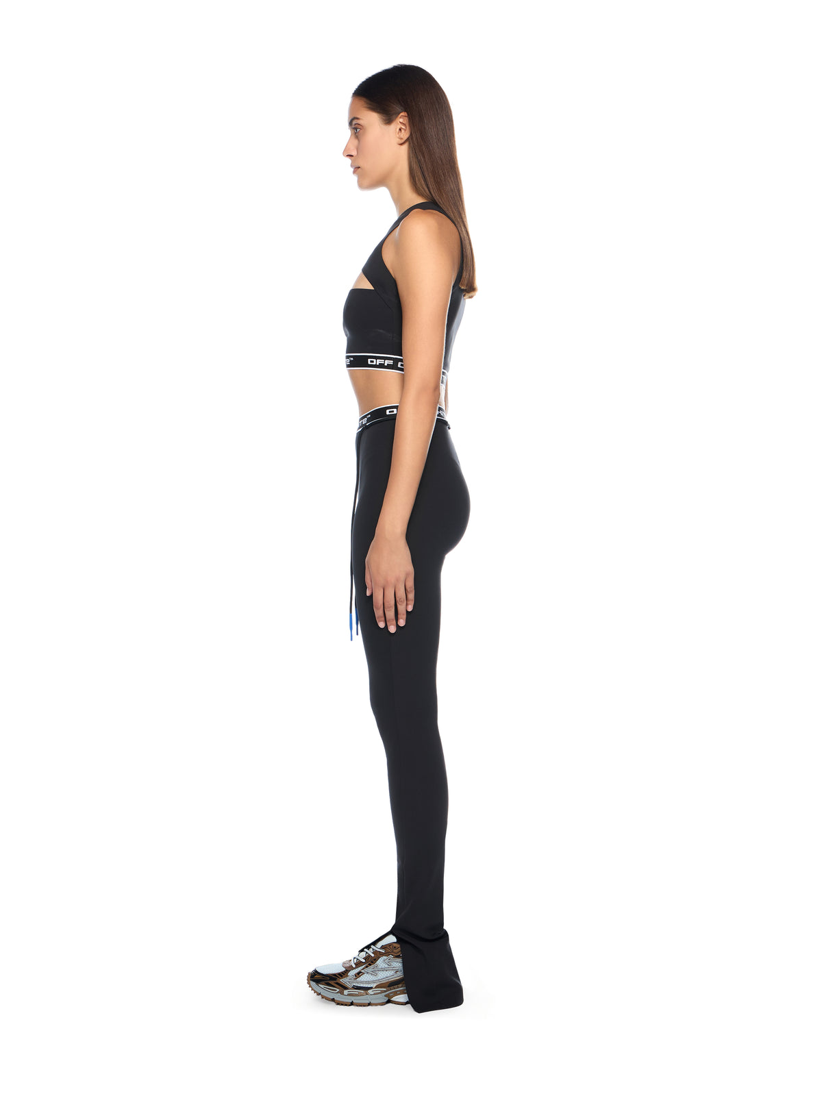 OFF WHITE Logoband Cut Out Top BLACK - FUCHSIA OWVO05JF25JER001