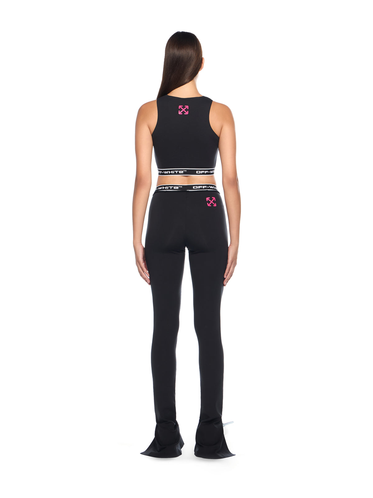 OFF WHITE Logoband Cut Out Top BLACK - FUCHSIA OWVO05JF25JER001
