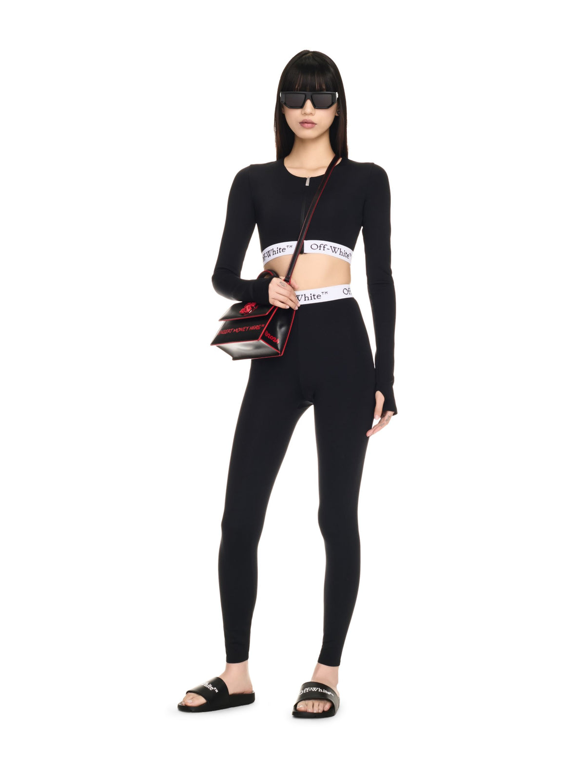 OFF WHITE Logoband Leggings  OWVV003F24JER001