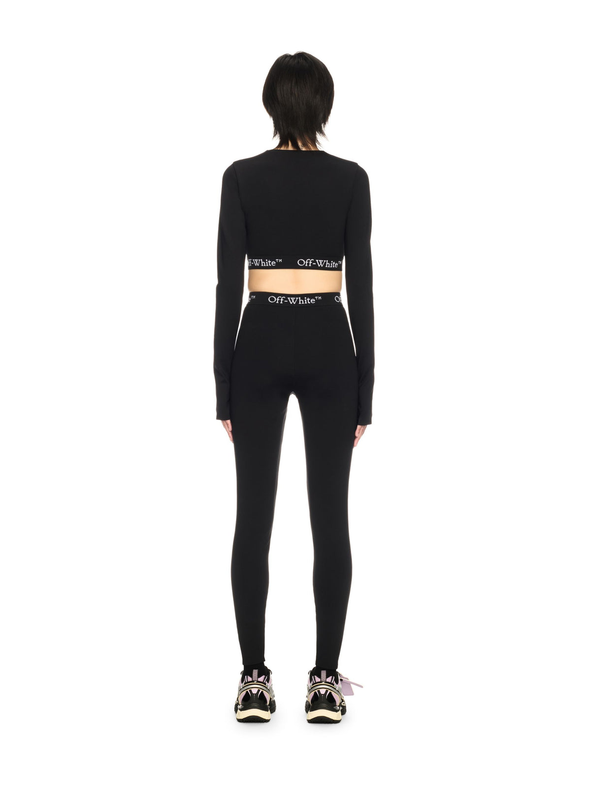 OFF WHITE Logoband Leggings BLACK OWVV003S25JER001