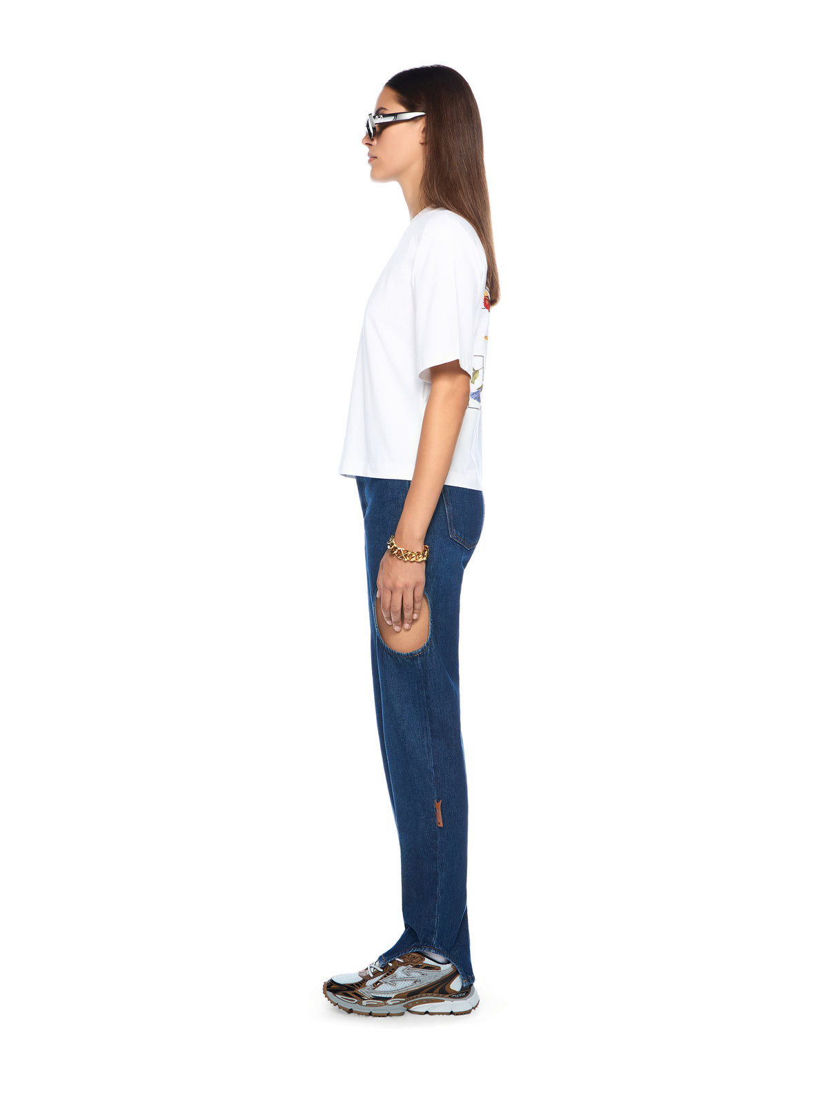 OFF WHITE Meteor Denim Pants MEDIUM BLUE - NO COLOR OWYA06AF25DEN002