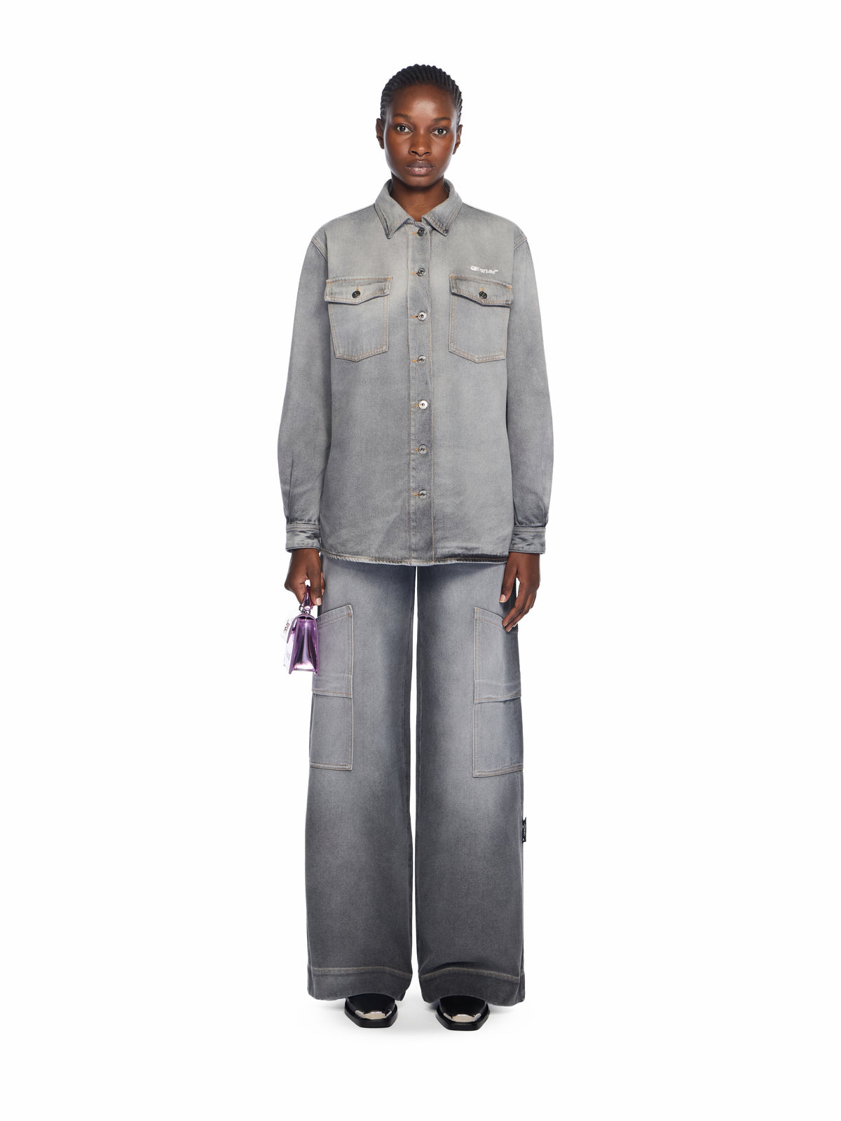 Ink Arrow Denim Shirt Jacket