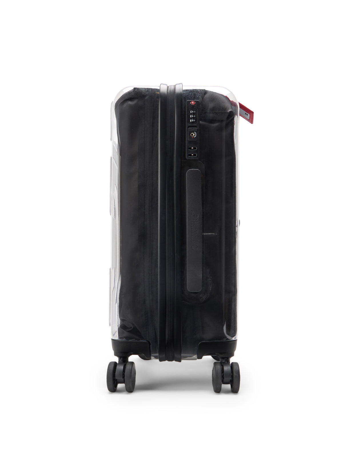 OFF WHITE "For Travel" Arrow Suitcase TRANSPARENT OWZH001C99PLA001
