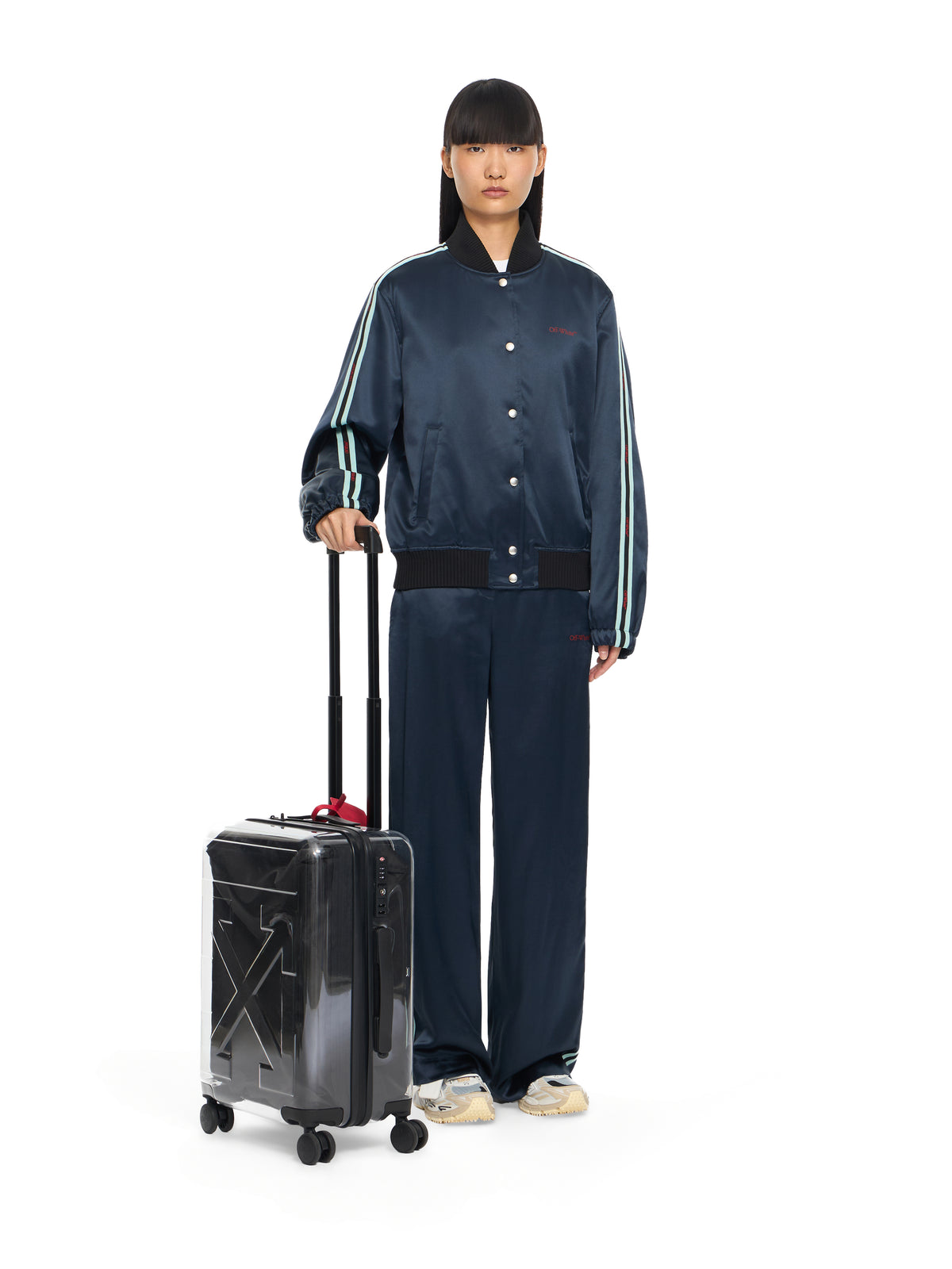 OFF WHITE "For Travel" Arrow Suitcase TRANSPARENT OWZH001C99PLA001